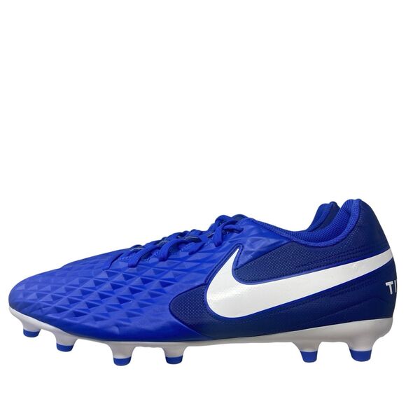 Nike Cleats Mens 12 Blue Tiempo Legend 8 Club FG White Active Game AT6107-414‎ main image 8